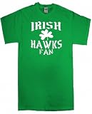 IRISH HAWKS FAN SHAMROCK IRELAND PRIDE BASKETBALL KELLY GREEN T SHIRT jersey