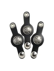 ALC Saddlebags 8180N Premium Leather Indian Nickel Leather Vest Extender , (Pack of 3)