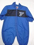 St. Louis Blues Infants / Babys / Kids blue hooded Wind Suit coverall