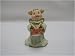 Traditional Christmas Cake Decoration - Angel pig with drum