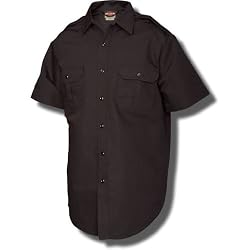 Tru-Spec Short Sleeve Tactical Dress Shirt 65/35 Vat Dyed Polyester Cotton Rip-Stop