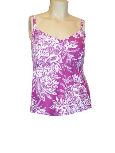 Womens Plus Size C - D and Dd Cup Coco Reef Tankini Swimsuit Top - Lingerie Tankini - Plum - Underwire product image