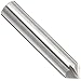 Melin Tool CMG2 Solid Carbide Chamfering End Mill, Uncoated (Bright) Finish, Single Cut, 2 Flutes, Center Cutting