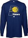 Indiana Pacers Adidas Primary Logo Long Sleeve T-Shirt