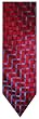 Men's Nicole Miller New York Striped Neck Tie Red and Blue