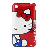 Red Kitty Designer Hard Slim Snap Protector Case for IPhone 3G 3GS
