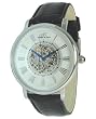 Adee Kaye AK5019-M White Quartz White Dial Leather Strap Watch