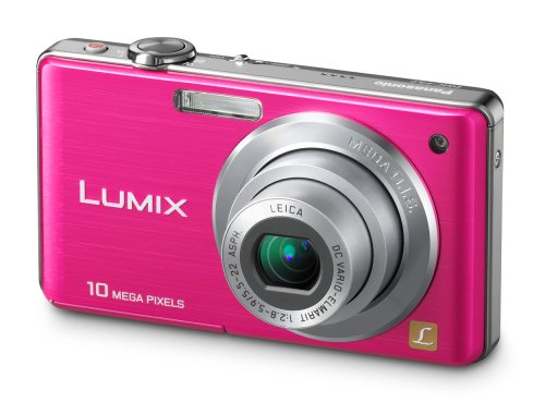 Panasonic Lumix DMC-FS7 Digitalkamera (10 Megapixel, 4-fach opt. Zoom, 6,9 cm (2,7 Zoll) Display, Bildstabilisator) rosa