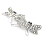 Crystal Butterfly Barrette Hair Accessory -- 2 pc Set
