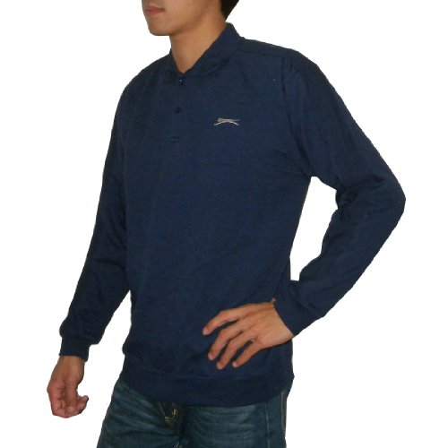 SLAZENGER Mens High Quality Thermal Long Sleeve Polo Sweater