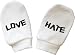 Love And Hate Scratch Mittens