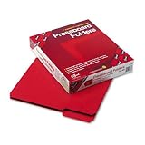 Smead Pressboard Folder, Letter, 1/3 Cut Tab, 1-Inch Expansion, Dark Blue, 25 per Box (21541)