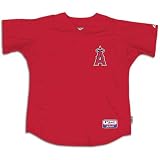 Angels Majestic Men's Auth CoolBase Bat Practice Jersey