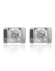 14K White Gold Diamond Stud Earrings(GH, I1-I2, 0.30 carat)