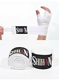 Boxing Hand Wraps SHIHAN-MAX - 1 Pair WHITE