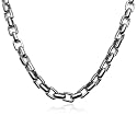 Men's Titanium 6mm Box Link Necklace, 20"