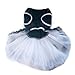WXBUY Glitter Bow Lace Dog Tutu Dress Bubble Skirt Pet Clothes Puppy Costume by Aimilaly,XS