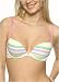 Apparel : No Romeo Summer Romance stripe plunge t-shirt bra