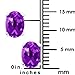 1.50 Ct 7X5mm Purple Amethyst Sterling Silver Earrings