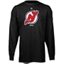 New Jersey Devils -Black- Primary Logo Long Sleeve T-Shirt