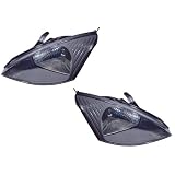 Ford Focus (non-SVT) Replacement Headlight Assembly (GRAY) - 1-Pair by AutoLightsBulbs