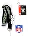 Oakland Raiders Lanyard with Ticket Holder and Logo Pin