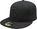 San Francisco Giants Black on Black 59FIFTY Fitted Cap (6 7/8)