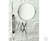 Kitchen & Housewares : Stainless Steel Extendable Wall Shaving Mirror