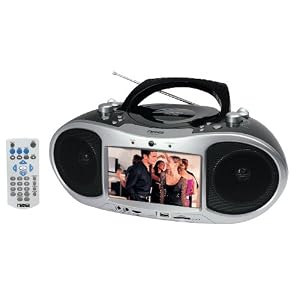 7 Inch Naxa NDL-252 AC/DC TFT LCD Portable DVD Player with AM/FM Stereo Radio with USB/SD/MMC Inputs
