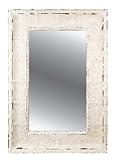 IMAGE OF Wilco Imports Mirror with Metal White Wash Finished Frame