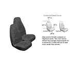 2 Front Synthetic Sheep Skin Seat Cover - Smoke