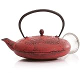 Red Cast Iron Teapot