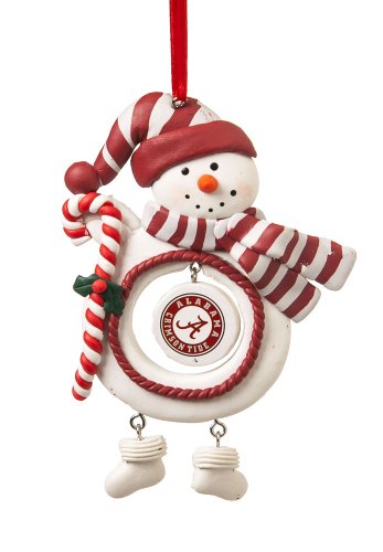 University of Alabama Jolly Christmas Snowman Ornament University of Alabama Jolly Christmas Snowman Ornament