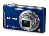 Panasonic Lumix DMC-FS35EG-A Digitalkamera (16 Megapixel, 8-fach opt. Zoom, 6,7 cm (2,7 Zoll) Display, bildstabilisiert) blau