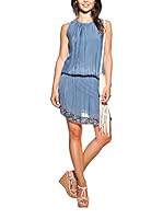 Laura Moretti Vestido Seda (Azul)