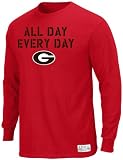 NCAA Men's Georgia Bulldogs Hitch And Go Long Sleeved Synthetic Tee (Athletic Red,X-Large)