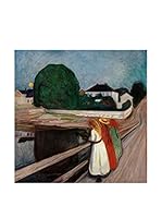 Especial Arte Lienzo Girls on the pier - Munch Edvard Multicolor
