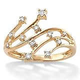 10k Diamond Accent Shooting Stars Ring