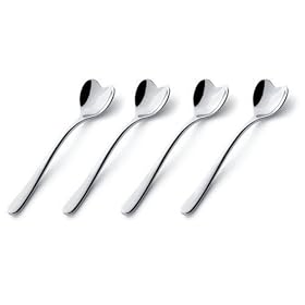 A di Alessi Big Love Ice Cream Spoon, Set of 4, (AMMI01CU)