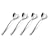 A di Alessi Big Love Ice Cream Spoon, Set of 4, (AMMI01CU)
