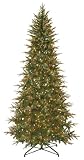 GKI Bethlehem Lighting Frasier 7-1/2-Foot Slim Christmas Tree Prelit with Multi-Colored Lights