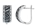 Black and White 7/8 Carat (ctw) Diamond Earrings in 14K White Gold
