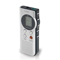 Coby CX-R189 Digital Voice Recorder with Integrated Speaker