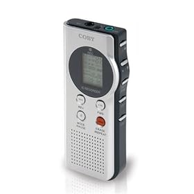 Coby CX R189 Digital Voice Recorder with Integrated Speaker