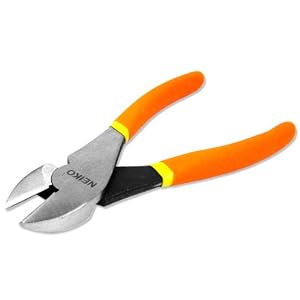 Neiko Tools 7-Inch Wide Face Diagonal Pliers, Forged Polished by Neiko