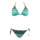 2 Pc Bikini Set Brown Top  Bottom