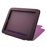 GTMax Durable Carrying Leather Cover Case with Stand - Purple For HP TouchPad Tablet PC