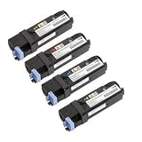Remanufactured FM064 FM065 FM067 FM066 Toner Cartridges for Use in Dell 2130 2135 Series Printer - 4pk (BCMY) Combo