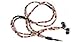 handcandy HF002SN THE SUNWASHED DuneTunes Stereo Headphone Necklace, Black/Turq/Coral/Natural Tan