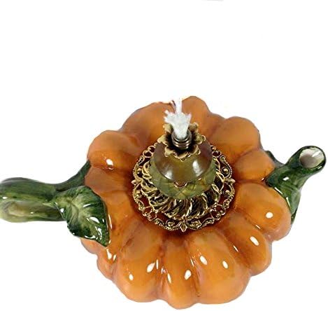 Retired Connie Sicotte Designs *Octoberfest* Pumpkin Oil Lamp